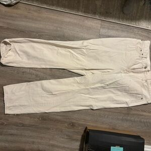 J. Crew Women's Cream Straight Leg Jeans